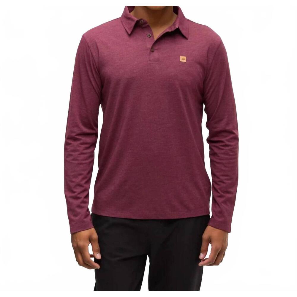 NEW TENTREE astir long sleeve tee in deep burgundy heather